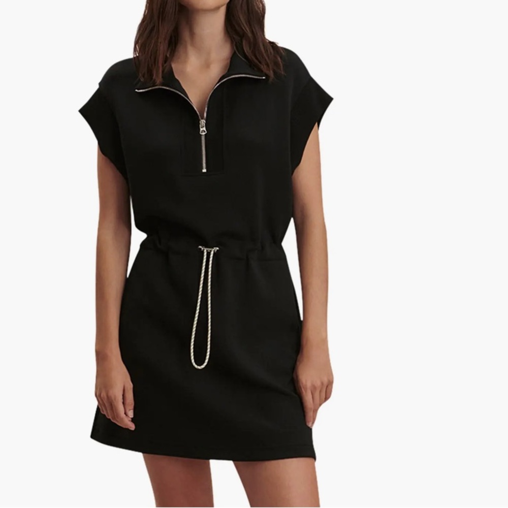 Varley Avaya Half-Zip Minidress, SMALL